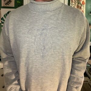 Gray Turtleneck Sweater